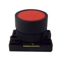 Botão Frontal Comando Redondo Vermelho 22,5mm SLPRN1 Steck