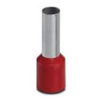 Terminal Elétrico Tubular Simples (Ilhós) Vermelho PreIsolado 1,5mm2  H1,514R  Weidmuller Conexel