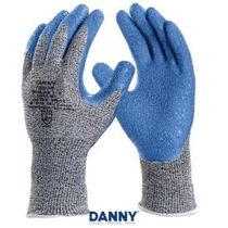 Luva Proteção Corte Polietileno C/ Banho Latex Azul/Cinza Tamanho M Flexcut DA45000  WM 00 DVS