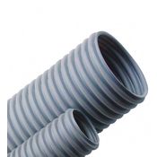 Eletroduto Flexível Não Metálico Duto Corrugado Polietileno Alta Densidade (Pead) Cinza 4" Dn110 Kanaduto SW - KDTSW110CZ - KANAFLEX