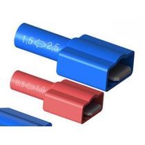 Terminal Elétrico Macho Azul Isolamento Total 2,5mm2 - MAT2,56 - INTELLI