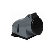 Tomada Sobrepor Fêmea 3 Polos + Terra 16A 690V Preto IP44 S4005 Steck