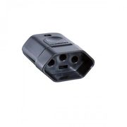 Plugue Fêmea Energia Predial Femea Preto 2 Polos + Terra 250 V 20 A 57403155 TRAMONTINA