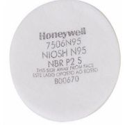 Filtro Mecânico Classe P2 Poeira Nevoas e Fumos com 2 Peças N95 7506N95 Honeywell