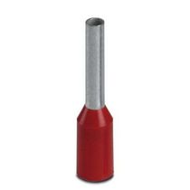Terminal Elétrico Tubular Simples (Ilhós) Pré-Isolado 1mm2 Vermelho AI18RD Phoenix Contact