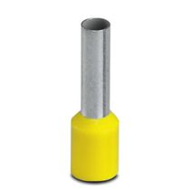 Terminal Elétrico Tubular Simples (Ilhós) Pré-Isolado 6mm2 Amarelo AI612YE Phoenix Contact