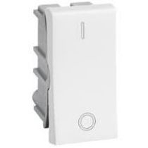 Interruptor Predial Embutir 1 Tecla Dupla Simples Bipolar Branca 250v 25a612016 612016 PIAL