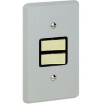 Interruptor Predial Embutir 1 Tecla Simples + 1 Paralela Marfim 250v 10a sem Placa Silentoque 2001 PIAL