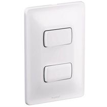 Interruptor Predial Embutir 1 Tecla Simples + 1 Paralela Branca 250v 10a Com Placa 4 X 2" Branca Zeffia 680103 Pial