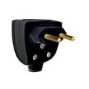 Plugue Macho Energia Predial Macho Corpo Triangular Preto 2 Polos 250 V 20 A Saída Lateral Versátil 615851 Pial