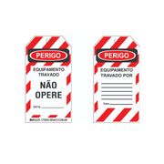 Cartão Identificação Bloqueio Autolaminavel 77 X 146 Mm Equipamento Travado/Não Opere CT8005 - BRADY