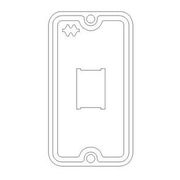 Tampa Metálica Condulete Alumínio Pintado Cinza 1 Posto RJ45 1/2 3/4" NR28P Wetzel