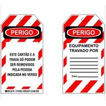 Cartão Identificação Bloqueio Autolaminavel CT8003 - BRADY