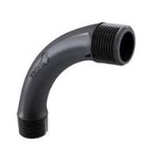 Curva Não Metálica Eletroduto 90 Graus - Raio Curto Pvc Preta Bsp 1/2" - 33051859 - TIGRE