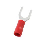 Terminal Eletrico Forquilha PreIsolado 3Mm 1,5Mm2 Vermelho 754 Intelli
