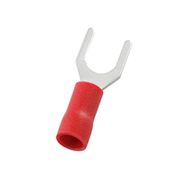 Terminal Eletrico Forquilha PreIsolado 3Mm 1,5Mm2 Vermelho 754 Intelli