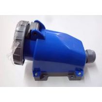 Tomada Industrial Não Metálica Sobrepor Fêmea 3 Polos + Terra 32A 200250V Azul 9H N4209W Steck