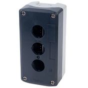 Botoeira Comando Vazia Plástico 3 Furos 22mm Schneider
