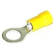 Terminal Elétrico Olhal Pre-Isolado 6mm 6mm2 Amarelo - TP66 - INTELLI