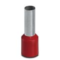 Terminal Elétrico Tubular Simples (Ilhos) Pre-Isolado 1,5mm2 Vermelho  H1,5/14 - Conexel
