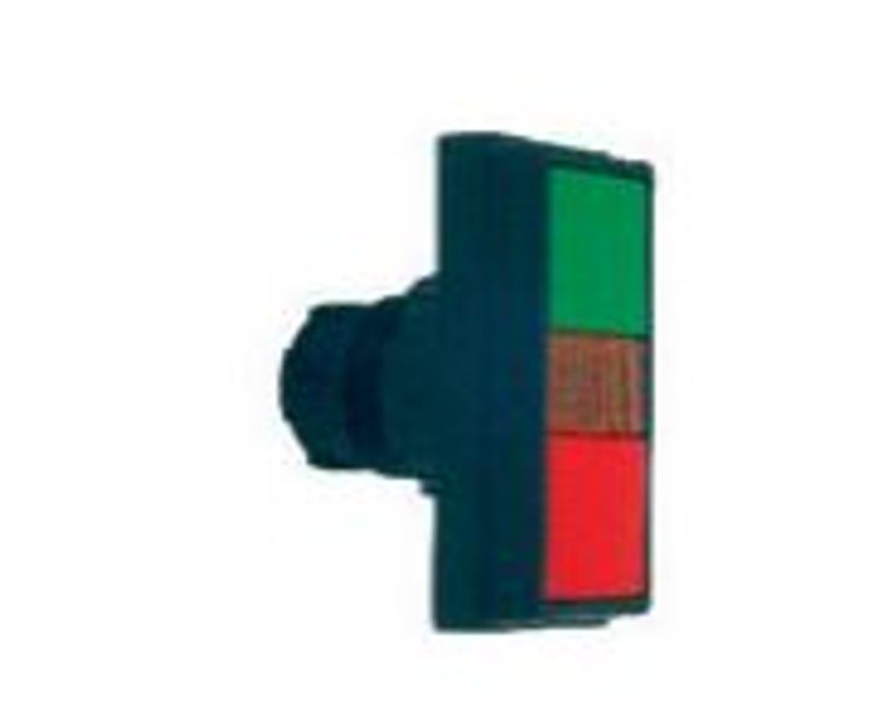 Botão Iluminado Duplo Verde e Vermelho 22mm DP214 | Dimensional