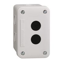 Botoeira Comando Vazia Plastico Cinza 2 Furos 22mm XALE2 Schneider