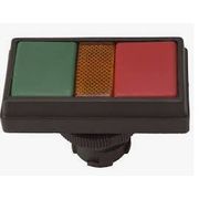 Botão Iluminado Duplo Verde e Vermelho 22mm Ba9S 1NA+1NF Impulso 12896014 Ace Schmersal