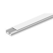 Canaleta Sistema X Adesivo Com Divisória PVC Branco Polar Com Tampa 40 MM 16 MM 2000 MM Sistema X - 30062ADX - Pial
