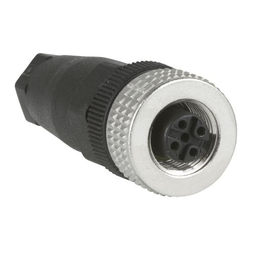 Conector Sensor Femea Reto 4 Polos M12 XZCC12FDM40B Schneider