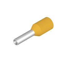 Terminal Eletrico Tubular Simples (Ilhos) Cobre PreIsolado 1Mm2 Amarelo 9028310000 Weidmuller Conexel