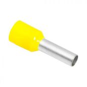 Terminal Eletrico Tubular Simples (Ilhos) PreIsolado 1Mm2 Amarelo 9025950000 Weidmuller Conexel