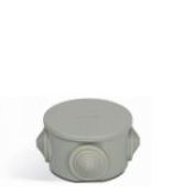 Caixa Passagem Termoplástico Redonda Cinza 80X80mm SSP088 Steck