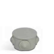 Caixa Passagem Termoplástico Redonda Cinza 80X80mm SSP088 Steck