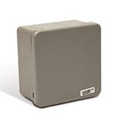 Caixa Passagem Sobrepor Termoplástico Cinza 80X80X45 Mm SSX088 Steck