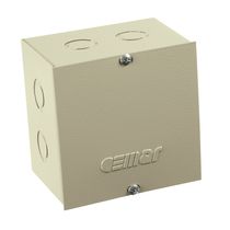 Caixa Passagem Sobrepor Aço Carbono Bege Ral 7032 252x252x102mm CPS - CPS25PP - Cemar