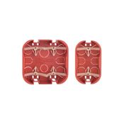 Caixa Passagem Embutir Drywall Pvc Vermelha 4x4" Sem Furaçao - 689025 - Pial