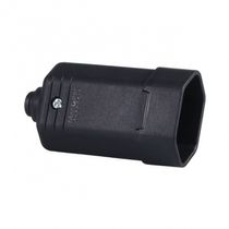 Plugue Fêmea Energia Predial Femea Preto 2 Polos + Terra 250 V 10 A 12719 Margirius