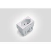 Tomada 2P+T 14136 10A 01.18.14525 Hellermann