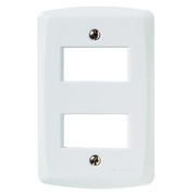 Placa 2 Postos 4 X 2" Branca Com Suporte Lux2 57105006 TRAMONTINA