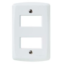 Placa 2 Postos 4 X 2" Branca Com Suporte Lux2 57105006 TRAMONTINA