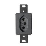 Tomada Predial Preta 2 Polos + Terra 10 A 250 V Sem Placa Silentoque 054352 Pial