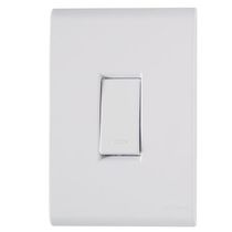Interruptor Predial Embutir 1 Tecla Simples Branca 250v 10a Com Placa 4 X 2" Branca 57170001 Tramontina