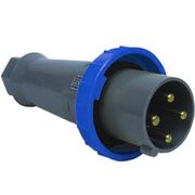 Plugue Energia Industrial Macho 3 Polos + Terra 125 A 200/250 V Azul S4679 Steck