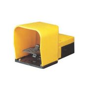 Pedal Comando Simples 1 Estagio Com Capa Protet/Travam Repouso Amarelo 2NA+2NF S900BR107 Steck