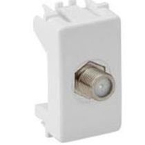 Módulo Tomada Cabo Coaxial Tv (Padrão) Embutida 1 Módulo Brancaplus 615030 Pial