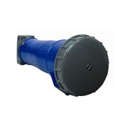 Tomada Industrial Não Metálica Extensão (Movel/Acoplamento) Fêmea 3 Polos + Terra 63A 200250V Azul 9H Com Tampa S4559W Steck