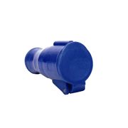 Tomada Industrial Não Metálica Extensão (Móvel/Acoplamento) Fêmea 3 Polos + Terra 16 A 380/440 V Vermelha 6h S4056 Steck