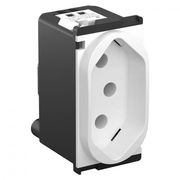 Módulo Tomada Predial 1 Módulo Branca 2 Polos + Terra 10 A 250 V Nereya 663060 Pial Legrand