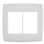 Placa 3+3 Postos 4 X 4" Branca Pialplus 618516 PIAL