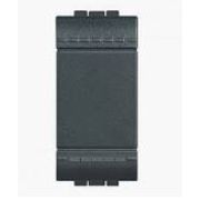 Módulo Interruptor Predial 1 Tecla Simples Embutir 250 V 16a Anthracite SL4001NF PIAL